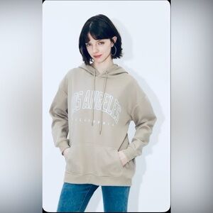 Beige Los Angeles Hoodie